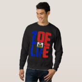 Sweatshirt Zoe Life Haitian Pride Parfait Haïti Flag Day Mai (Devant entier)