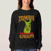 Sweatshirt Zombie Alpacalypse Zombie Llama Alpaca (Devant)