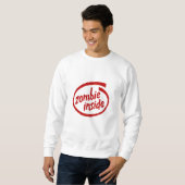 Sweatshirt Zombie dans les vêtements déchirés (Devant entier)