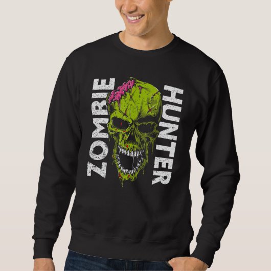 Sweatshirt Zombie Hunter Halloween Apparel Halloween 1 (Devant)