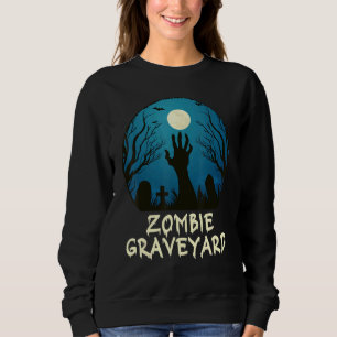 Sweatshirt Zombie Moonlit Graveyard effrayant Halloween Enfan