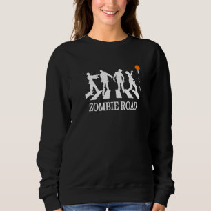 Sweatshirt Zombie Road Rock musique parodique Halloween Horr