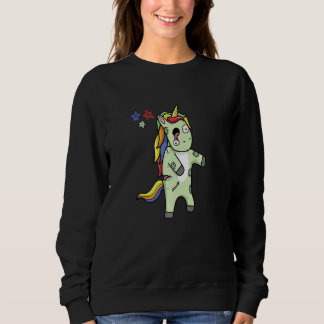 Sweatshirt Zombie Unicorn Magical Unicorn Halloween Zombie