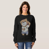 Sweatshirt Zombiecore Aesthetic Zombie Bear Pastel Goth Creep (Devant entier)