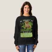 Sweatshirt Zombies du Labrador Retriever (Devant entier)