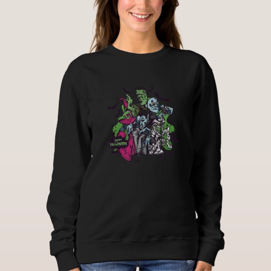 Sweatshirt Zombies Scary Halloween Party Zombie Kids Boys Gir (Devant)