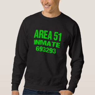 Sweatshirt Zone 51 Détenu Rétro Halloween Costume Roswell Ali