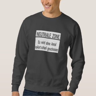 Sweatshirt Zone de Neutrale, mur de Berlin, Signe de