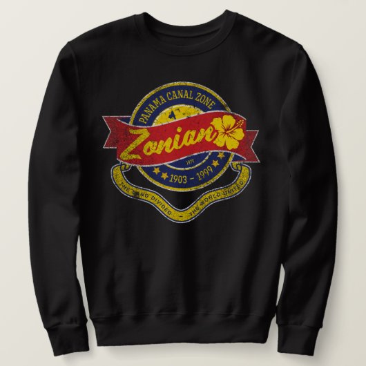 Sweatshirt Zonienne, zone du canal de Panama, ZC (Design devant)