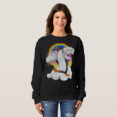 Sweatshirt Zoo Animal Bird Penguincorn Arc-en-ciel Magique Pe (Devant entier)