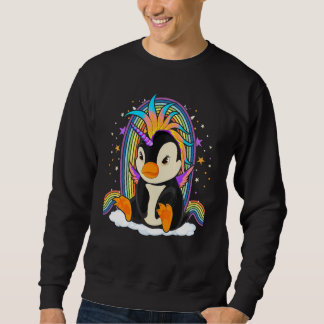 Sweatshirt Zoo Animal Bird Rainbow Penguincorn Imaginaire Uni