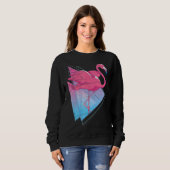 Sweatshirt Zoo Animal Oiseau tropical 80s Vaporwave Aesthétiq (Devant entier)