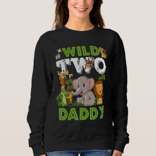Sweatshirt Zoo Anniversaire Safari Animaux de la Jungle Papa