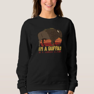 Sweatshirt Zoo Costume Animal  Friends  Buffalo Retro Theme