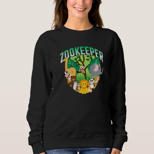 Sweatshirt Zoo Keeper Keeping Zookeepping Zookeeper Job (Devant)