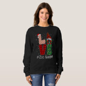Sweatshirt Zoo Keeper LOVE Gnome Funny Matching Pajama Christ (Devant entier)