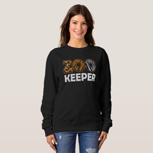Sweatshirt Zoo Keeper Zookeeping Zoos Keeping Zookeeper (Devant entier)