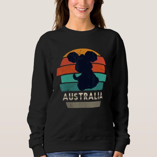 Sweatshirt Zoo Rétro Animal Aussie Koala Oear Australie (Devant)