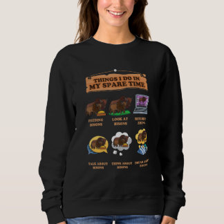 Sweatshirt Zoo Wildlife Animal  Zookeeper American Bisons