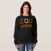 Sweatshirt Zookeeper African Savanna Zebra Animal Wild Safari (Devant entier)