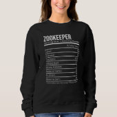 Sweatshirt zookeeper Nutritional Values Nutrition Facts (Devant)