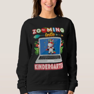Sweatshirt Zoom sur la maternelle virtuelle licorne Ki