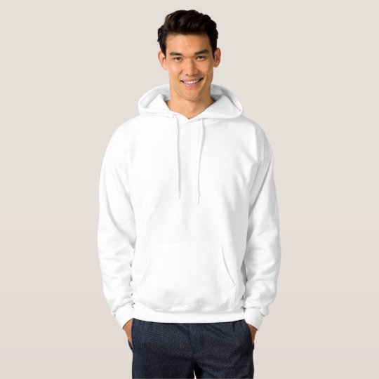 Sweat à capuche basique pour homme, Blanc
