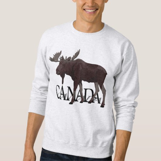 Sweatshirts canadiens d'orignaux de chemises (Devant)