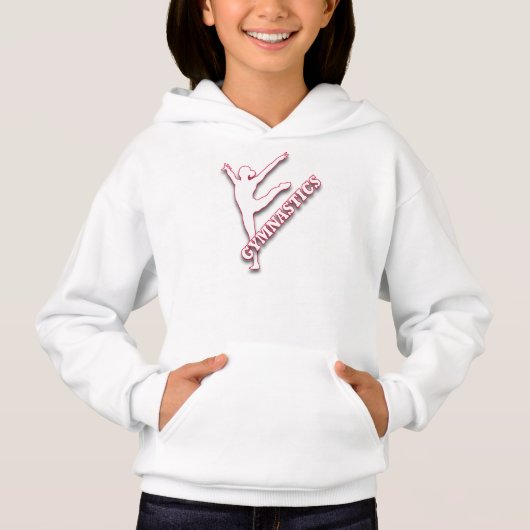 Sweatshirts de chemises de gymnastique des filles (Devant)