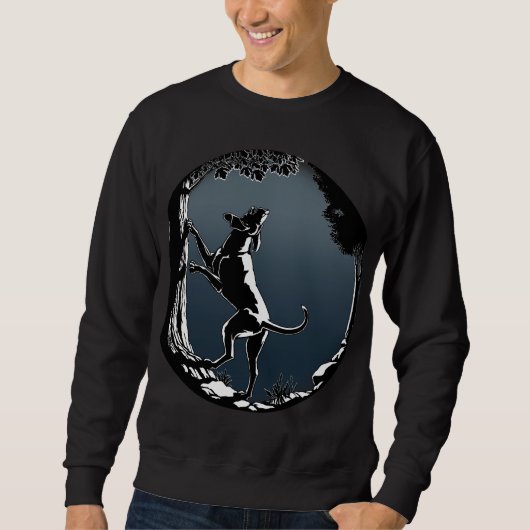 Sweatshirts de Coonhound de chien de chasse de (Devant)