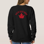 Sweatshirts de la Feuille d'érable du Canada Perso (Dos)