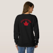 Sweatshirts de la Feuille d'érable du Canada Perso (Dos entier)