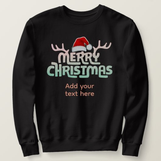 Sweatshirts de Noël affreux personnalisés (Design devant)