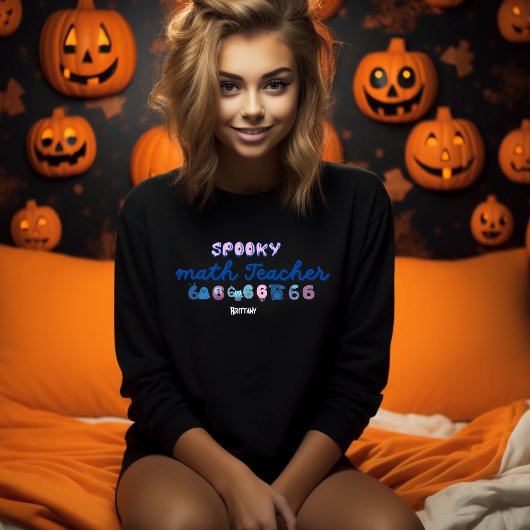 Sweatshirts d'enseignant de maths d'Halloween pour