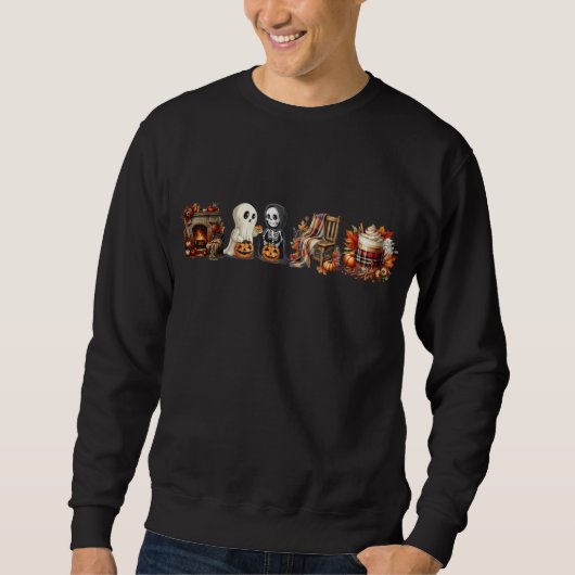 Sweatshirts d'Halloween pour Unisex Ghost Friends (Devant)