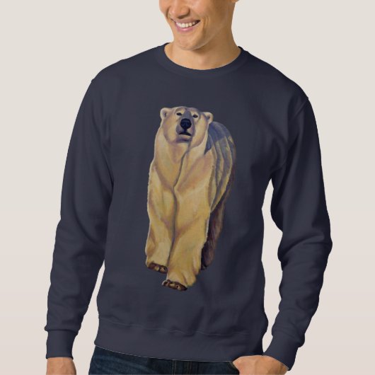 Sweatshirts d'ours blanc de chemises d'art d'ours (Devant)