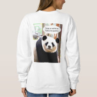 Sweatshirts femmes Retour Imprimer Citation de ham