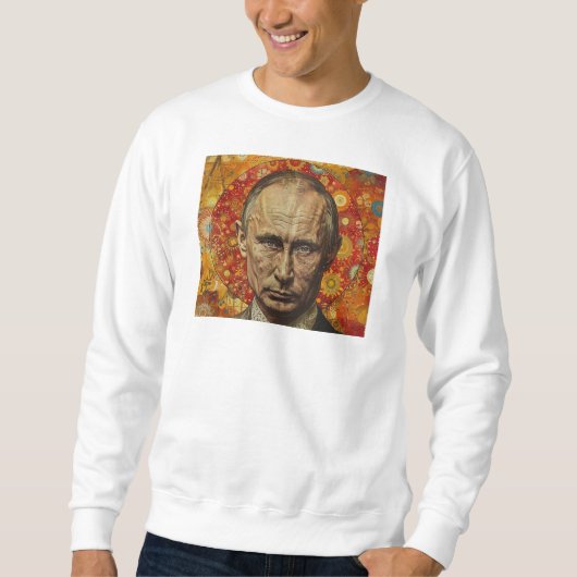 Sweatshirts Vladimir Poutine art abstrait (Devant)