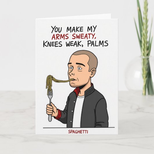 Sweaty Palms Spaghetti Card Kaart (Voorkant)