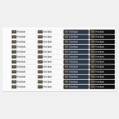 Sweden Art Deco Flag | Custom Iron-On Name Label (Vel)