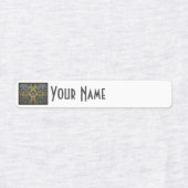 Sweden Art Deco Flag | Custom Iron-On Name Label (Design 2)