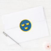 Sweden country flag roundel round symbol army nati ronde sticker (Envelop)