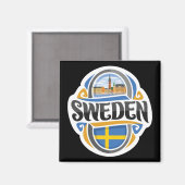 Sweden Magneet (Voorkant / Achterkant)
