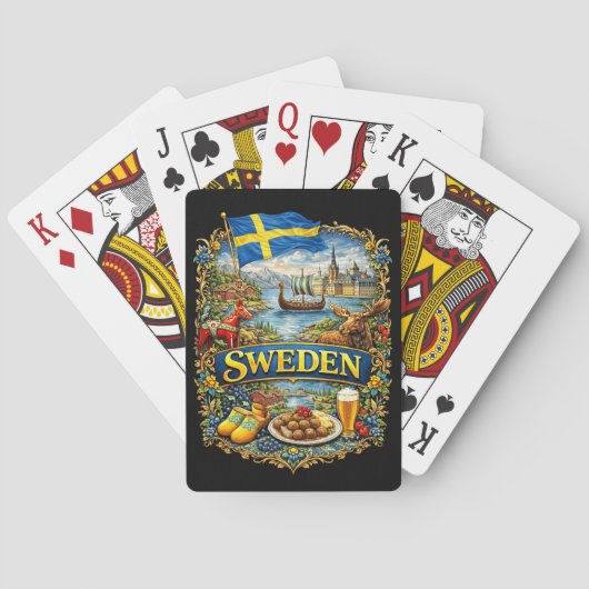 Sweden Pokerkaarten (Achterkant)