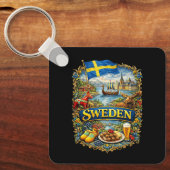 Sweden Sleutelhanger (Voorkant)