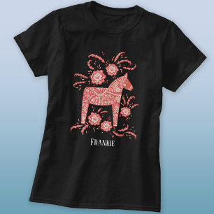 Swedish Dala Horse Persoonlijk T-shirt