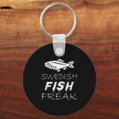 Swedish Fish Freak In The Wild Funny Sleutelhanger (Voorkant)