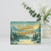 Swedish Lapland the Arctic Wonderland Briefkaart (Staand voorkant)