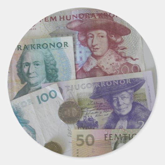 Swedish Money Sticker (Voorkant)