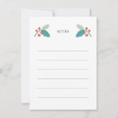 Swedish Nuts Recept Christmas Kaart (Achterkant)